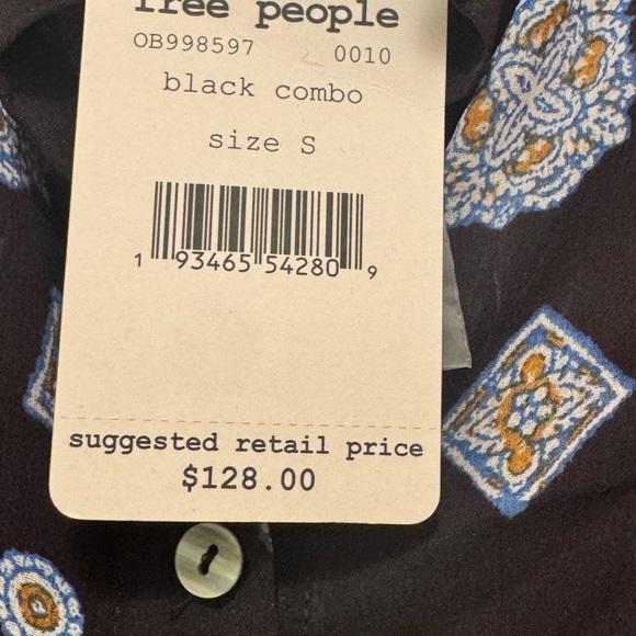 NWT Free People Long Sleeve Dress/Tunic Size Small - Picture 8 of 9